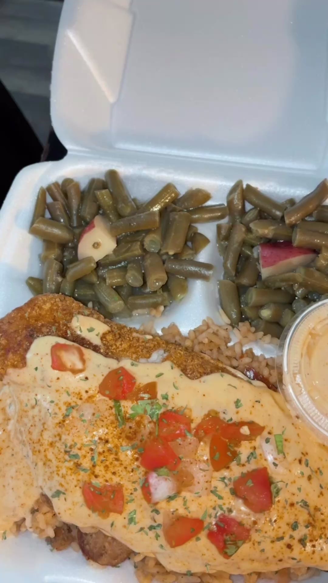 Fried Catfish Creole Plate