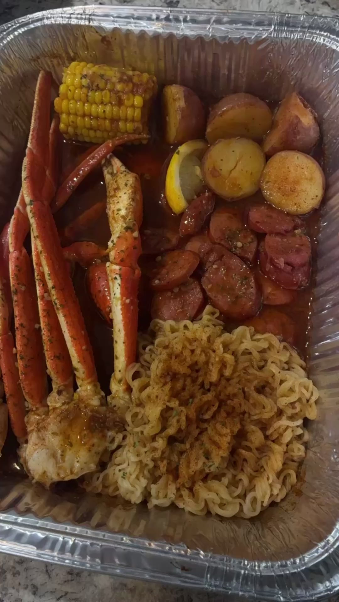 Seafood Boil Tray